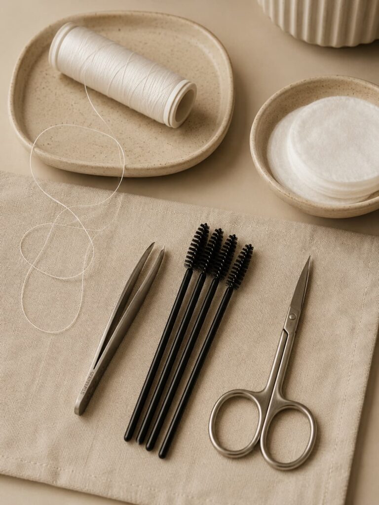materiales para mantenimiento de cejas