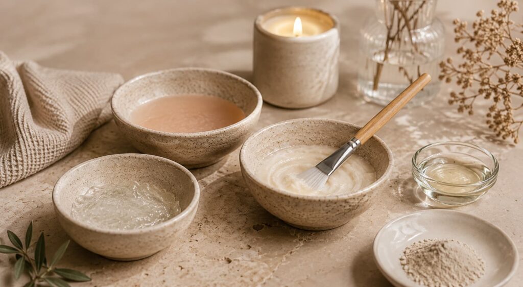 preparación facial