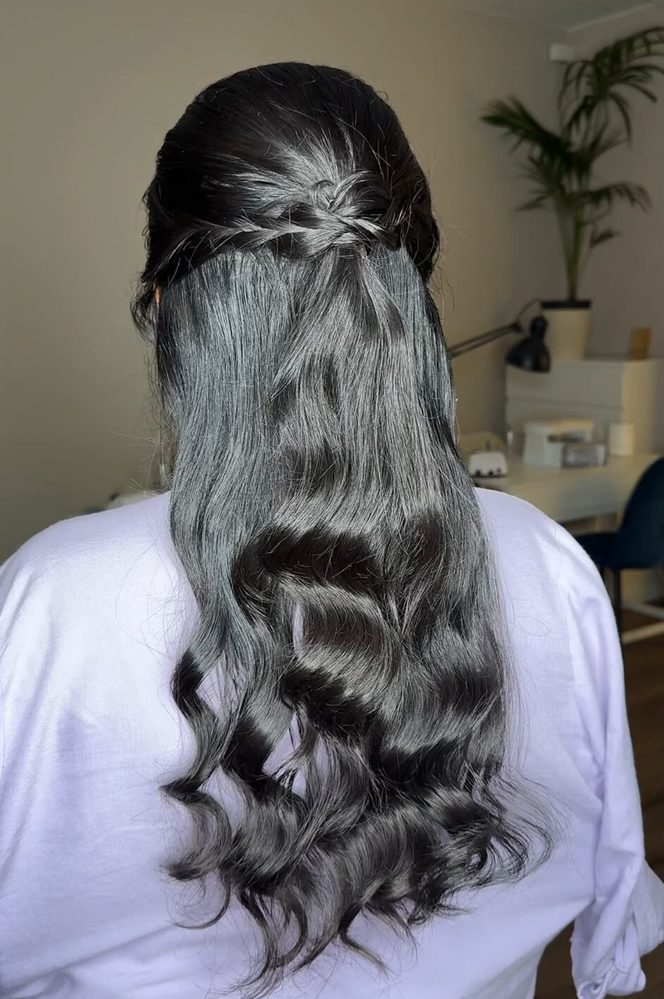 Maquillaje y Peinado semi recogido